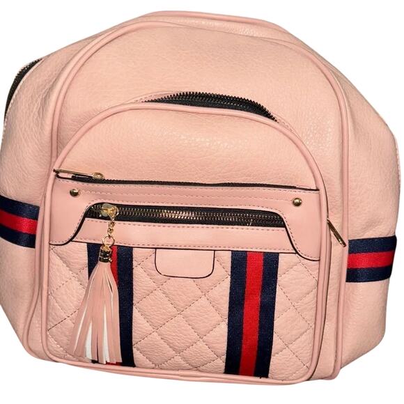 Backpack Purses in Blush Pink, Gray Blue, or Black Red, New with Tag main image 8